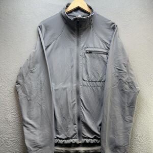 Vintage Nike ACG Jacket Mens Medium Gray Softshell Full‎ Zip Pockets Stretch